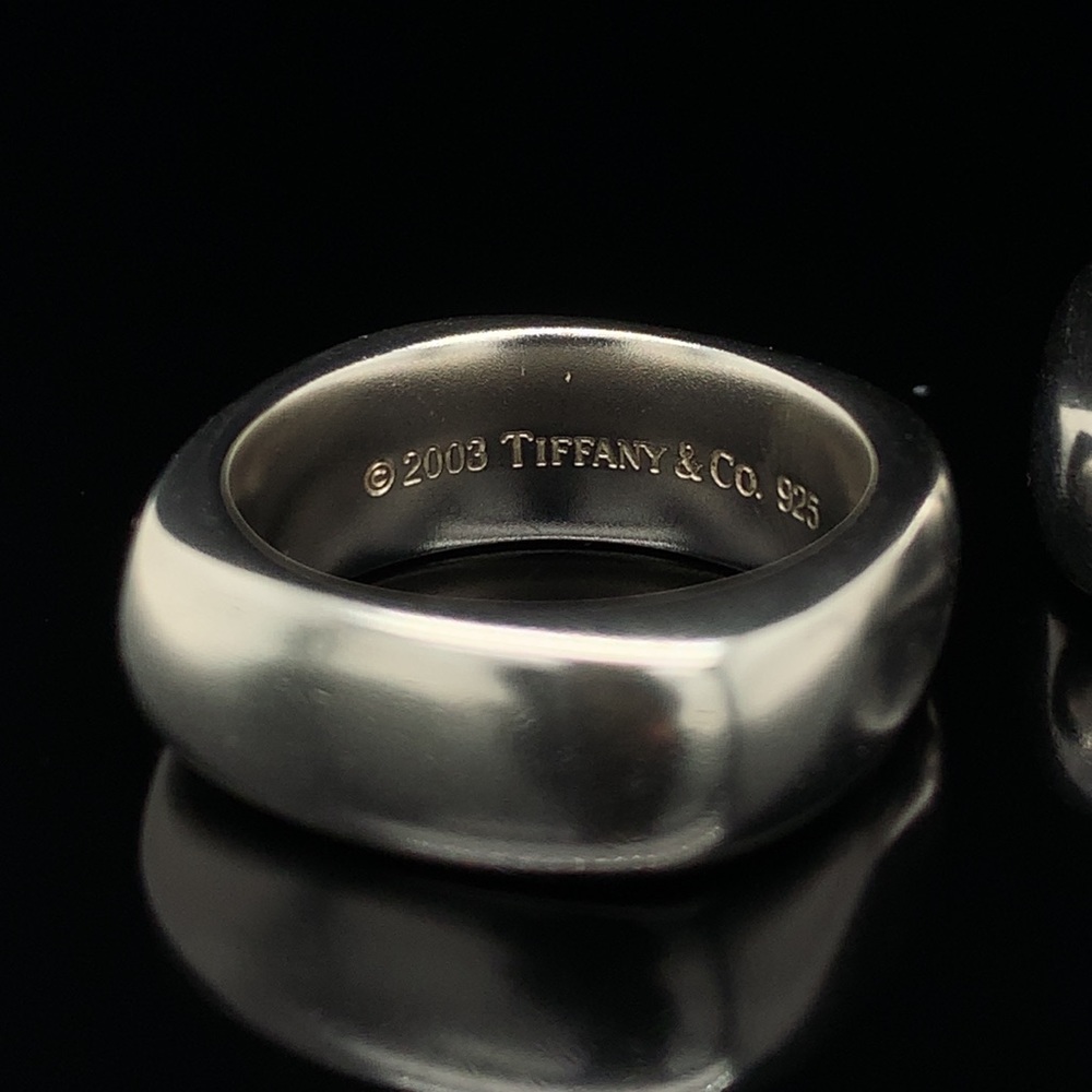 Tiffany & Co. Sterling Silver Square Cushion Ring
